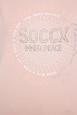 Damen CAMP DAVID & SOCCX Shirt mit Stehkragen und Artwork rose blush
