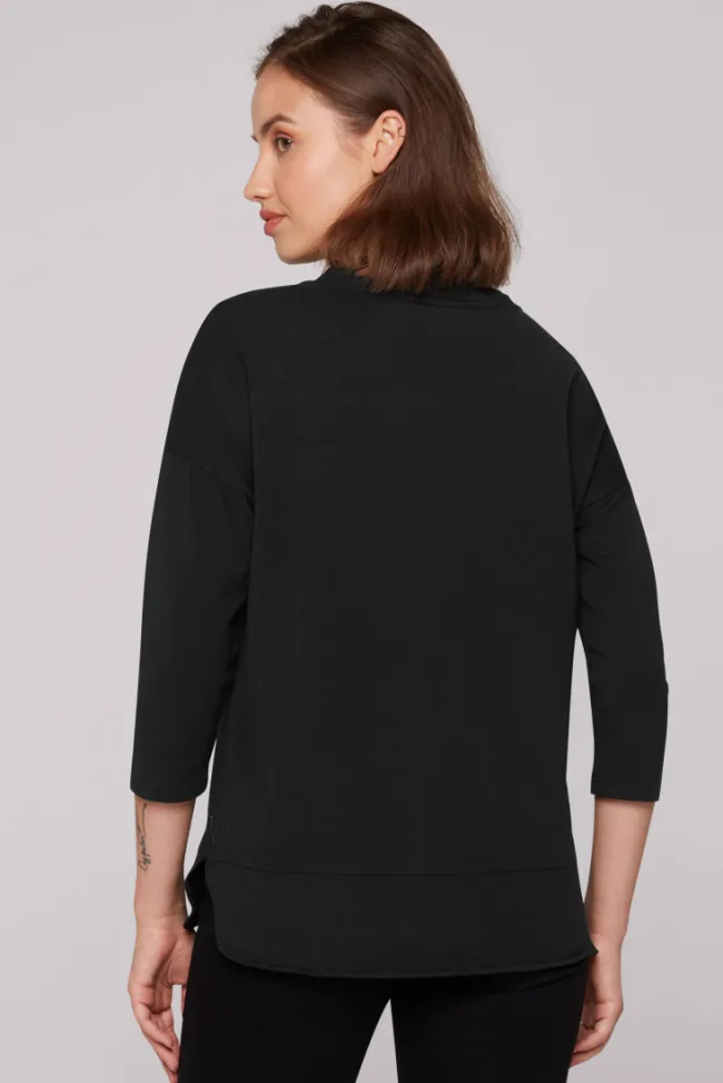 Damen CAMP DAVID & SOCCX Shirt mit Stehkragen und Artwork