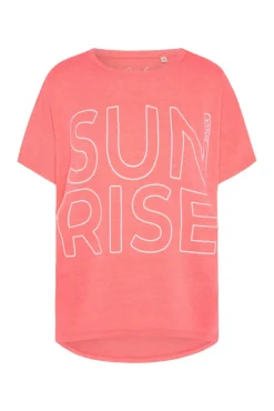 Damen CAMP DAVID & SOCCX Shirt Oversized mit Artwork neon pink