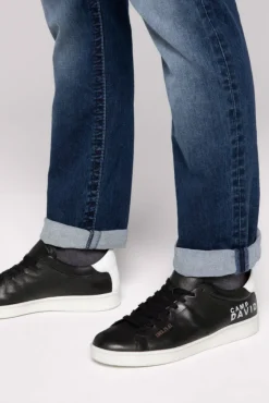 Herren CAMP DAVID & SOCCX Sneaker aus Leder mit Logo Prints