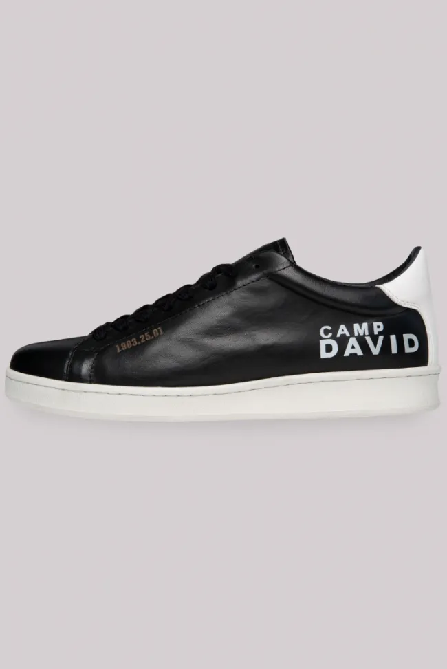 Herren CAMP DAVID & SOCCX Sneaker aus Leder mit Logo Prints