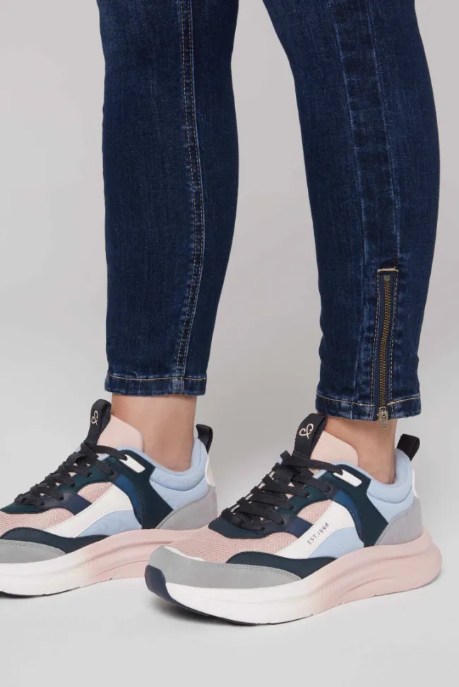 Damen CAMP DAVID & SOCCX Sneaker im bunten Materialmix mit Dip-Dye-Sohle rose blush