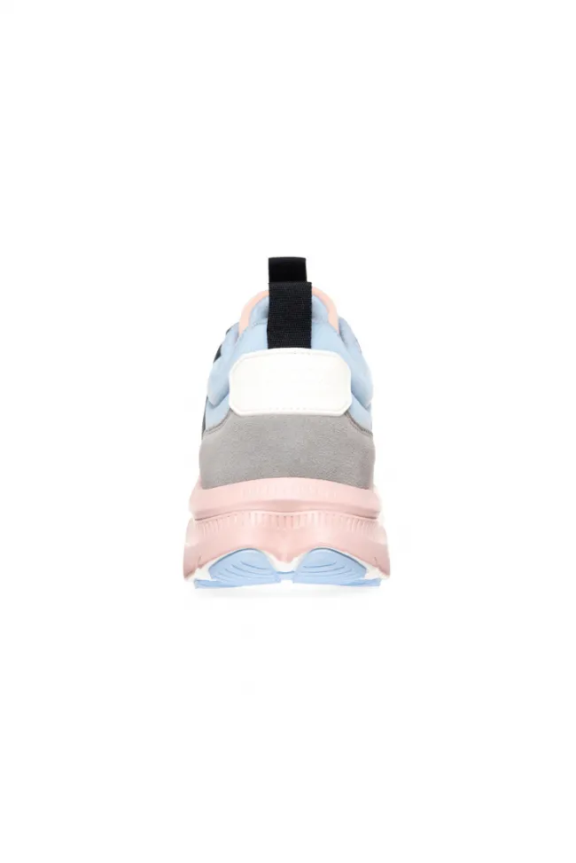 Damen CAMP DAVID & SOCCX Sneaker im bunten Materialmix mit Dip-Dye-Sohle rose blush