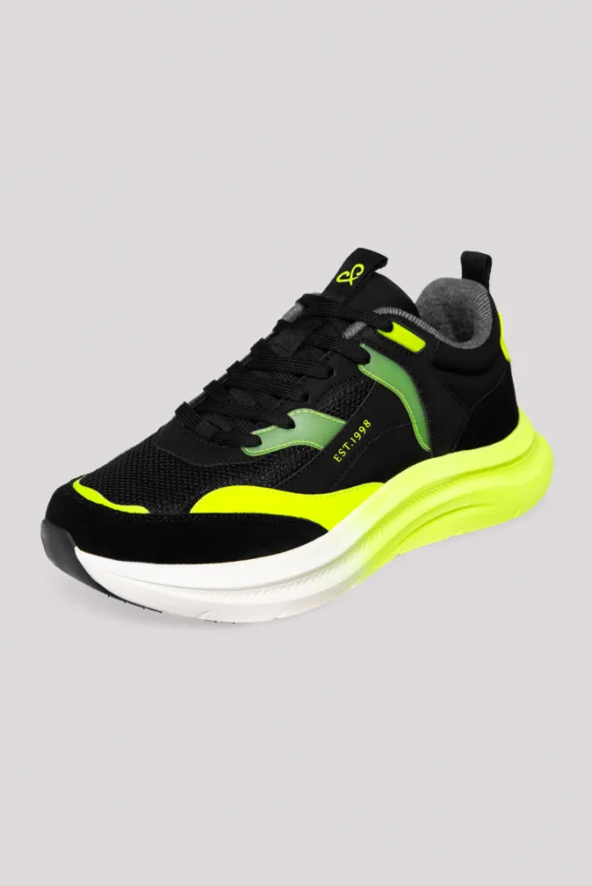 Damen CAMP DAVID & SOCCX Sneaker im Materialmix mit Dip-Dye-Sohle