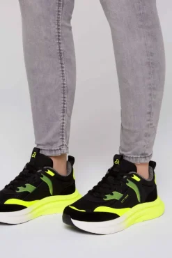 Damen CAMP DAVID & SOCCX Sneaker im Materialmix mit Dip-Dye-Sohle