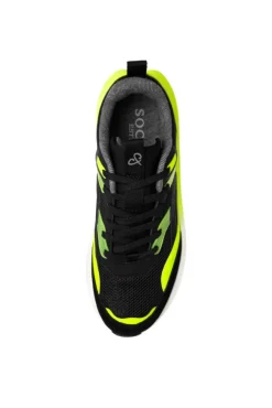 Damen CAMP DAVID & SOCCX Sneaker im Materialmix mit Dip-Dye-Sohle