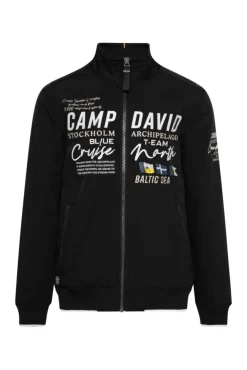Herren CAMP DAVID & SOCCX Softshelljacke im Blouson-Stil mit Artworks