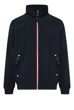 Herren CAMP DAVID & SOCCX Softshelljacke im Blouson-Stil mit Artworks blue navy