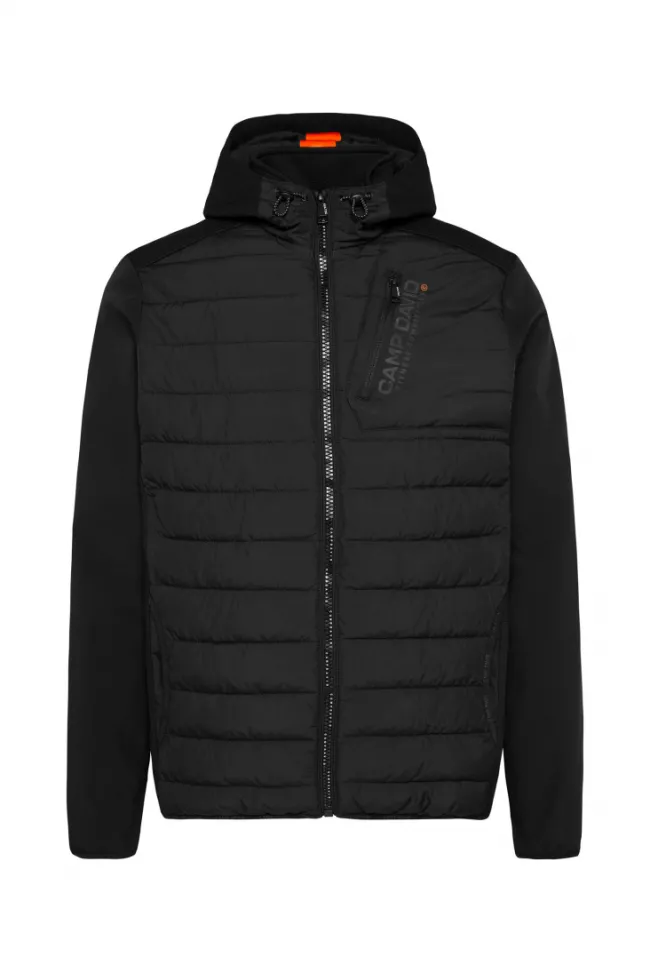 Herren CAMP DAVID & SOCCX Softshelljacke im Materialmix mit Kapuze