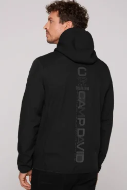 Herren CAMP DAVID & SOCCX Softshelljacke im Materialmix mit Kapuze