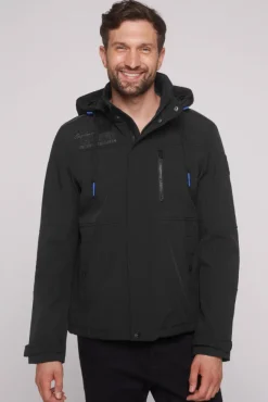 Herren CAMP DAVID & SOCCX Softshelljacke mit abtrennbarer Kapuze