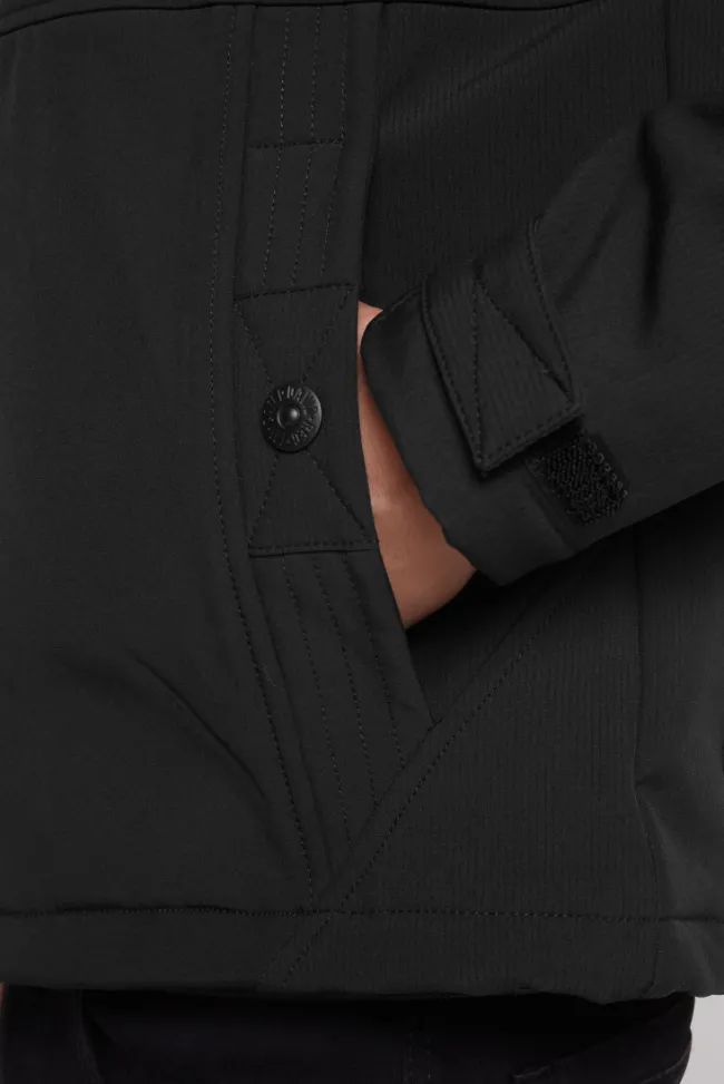 Herren CAMP DAVID & SOCCX Softshelljacke mit abtrennbarer Kapuze