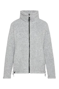 Damen CAMP DAVID & SOCCX Sport-Jacke im Sherpa-Look grey melange