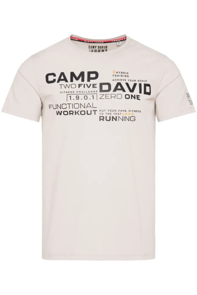 Herren CAMP DAVID & SOCCX Sport-T-Shirt mit Artwork
