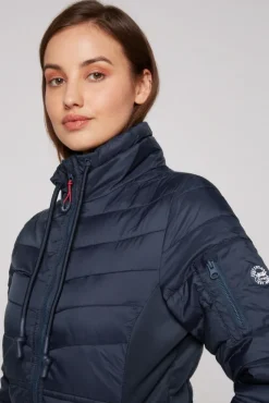 Damen CAMP DAVID & SOCCX Steppjacke im Ski-Design blue navy