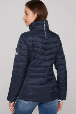 Damen CAMP DAVID & SOCCX Steppjacke im Ski-Design blue navy