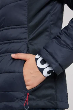 Damen CAMP DAVID & SOCCX Steppjacke im Ski-Design blue navy