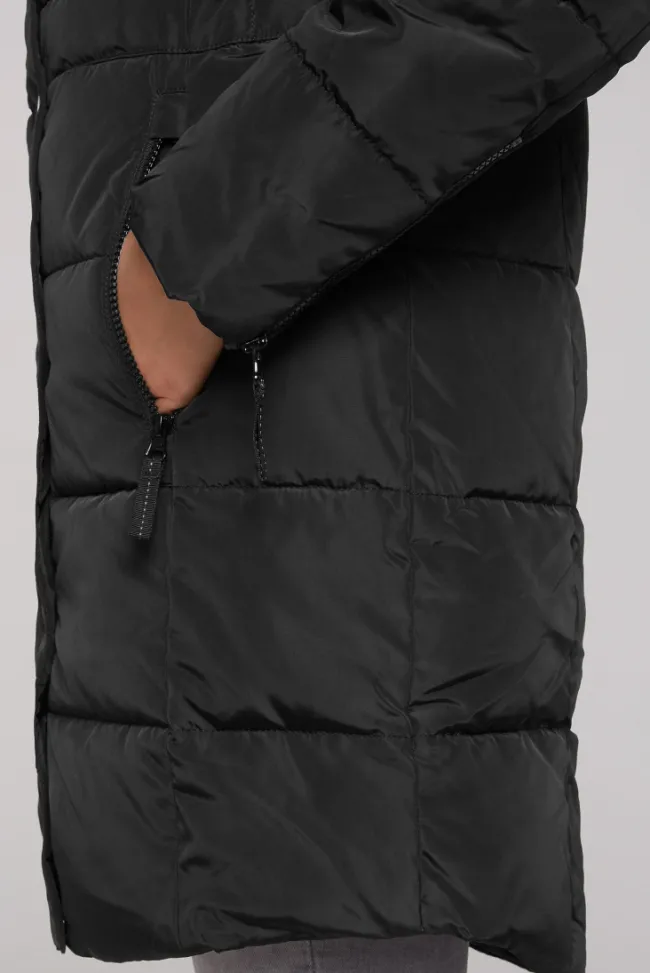 Damen CAMP DAVID & SOCCX Stepp-Parka mit abtrennbarer Kapuze und Kunstfell