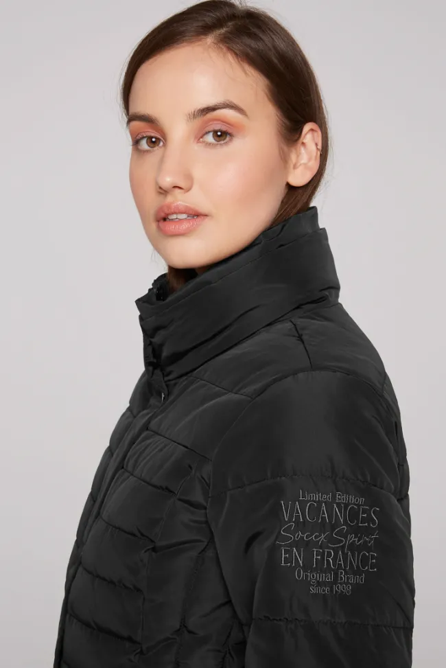 Damen CAMP DAVID & SOCCX Stepp-Parka mit abtrennbarer Kapuze und Kunstfell