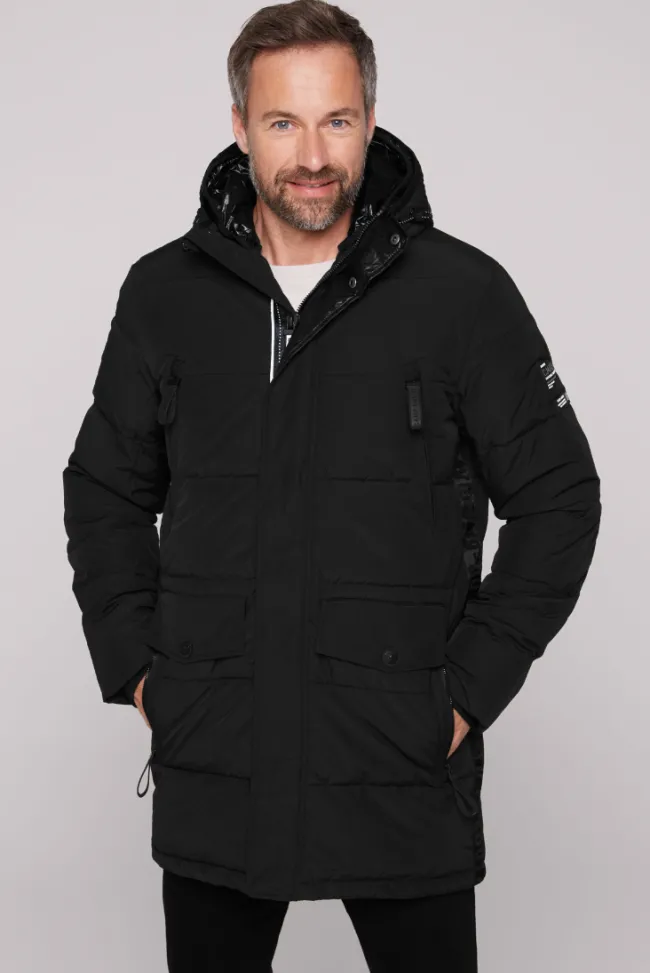 Herren CAMP DAVID & SOCCX Stepp-Parka mit Kapuzen-Layering