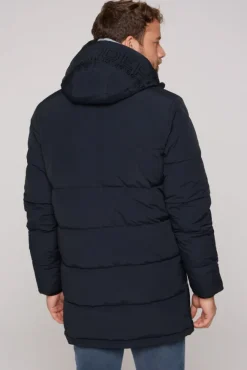 Herren CAMP DAVID & SOCCX Stepp-Parka mit Kapuzen-Layering blue navy