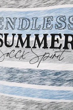 Damen CAMP DAVID & SOCCX Streifenshirt mit U-Boot-Ausschnitt airy blue