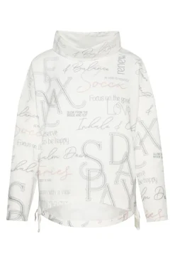 Damen CAMP DAVID & SOCCX Strukturiertes Sweatshirt mit All Over Print