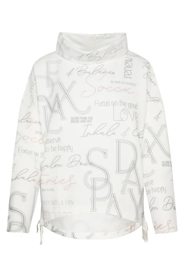 Damen CAMP DAVID & SOCCX Strukturiertes Sweatshirt mit All Over Print