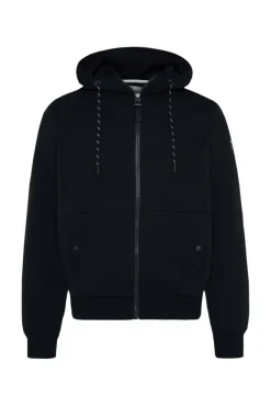 Herren CAMP DAVID & SOCCX Sweatjacke aus Interlock mit Kapuze blue navy