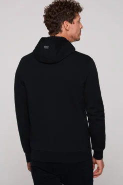 Herren CAMP DAVID & SOCCX Sweatjacke aus Interlock mit Kapuze blue navy