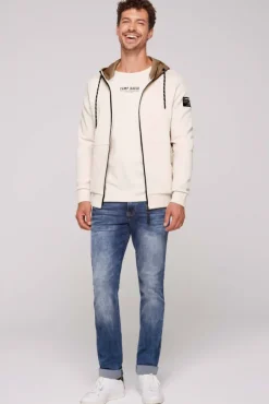 Herren CAMP DAVID & SOCCX Sweatjacke aus Interlock mit Kapuze
