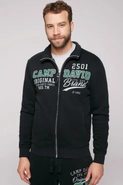 Herren CAMP DAVID & SOCCX Sweatjacke mit Artwork im Retro-Style