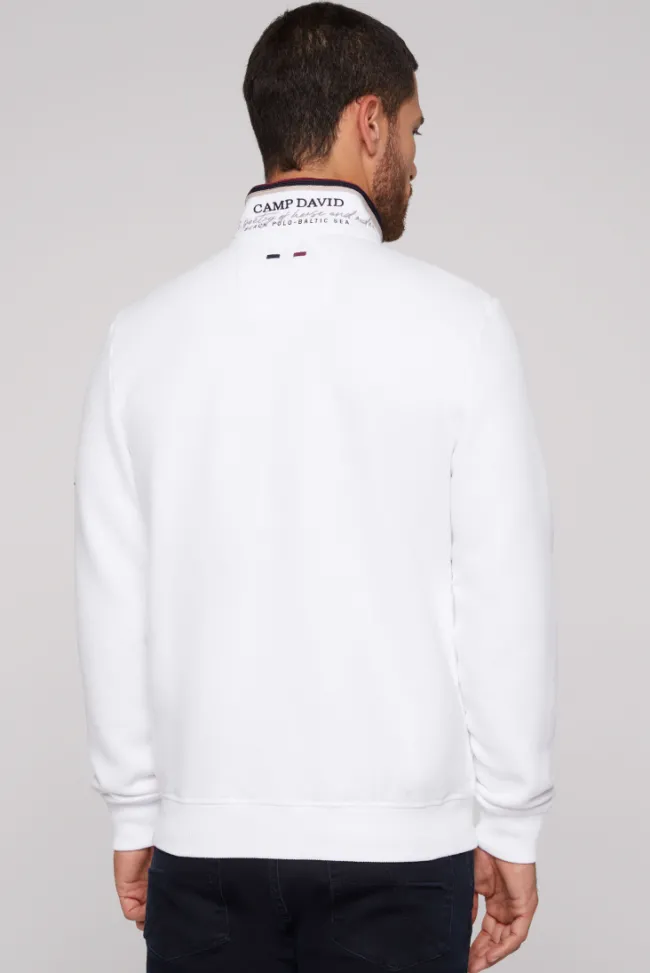 Herren CAMP DAVID & SOCCX Sweatjacke mit Color-Blocking und Artworks