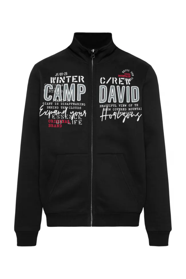 Herren CAMP DAVID & SOCCX Sweatjacke mit Logo Artwork
