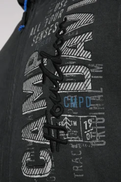 Herren CAMP DAVID & SOCCX Sweatjacke Oil Dyed mit Logo Artworks
