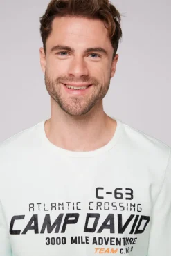 Herren CAMP DAVID & SOCCX Sweatshirt Dip Dye mit Puff-Print
