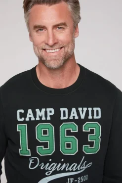 Herren CAMP DAVID & SOCCX Sweatshirt mit Artwork im Retro-Style