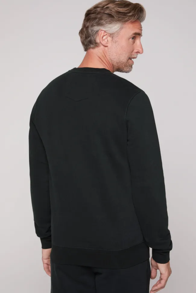 Herren CAMP DAVID & SOCCX Sweatshirt mit Artwork im Retro-Style