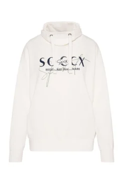 Damen CAMP DAVID & SOCCX Sweatshirt mit hohem Kragen und Logo Print