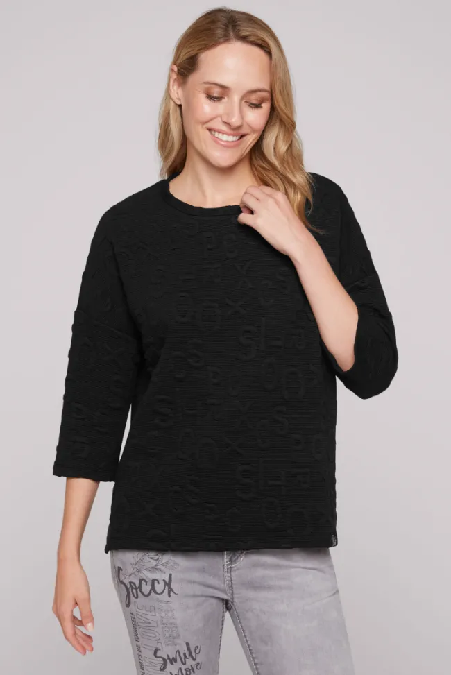 Damen CAMP DAVID & SOCCX Sweatshirt mit Intarsia-Artwork