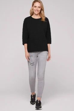 Damen CAMP DAVID & SOCCX Sweatshirt mit Intarsia-Artwork