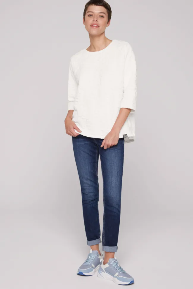 Damen CAMP DAVID & SOCCX Sweatshirt mit Intarsia-Artwork