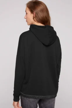 Damen CAMP DAVID & SOCCX Sweatshirt mit Kapuze und Print Artwork