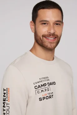 Herren CAMP DAVID & SOCCX Sweatshirt mit Label Prints