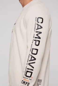 Herren CAMP DAVID & SOCCX Sweatshirt mit Label Prints