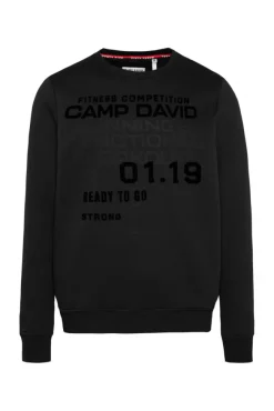 Herren CAMP DAVID & SOCCX Sweatshirt mit Label Prints