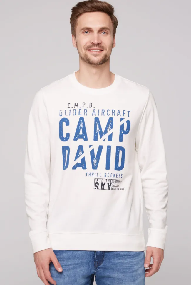 Herren CAMP DAVID & SOCCX Sweatshirt mit Logo Print