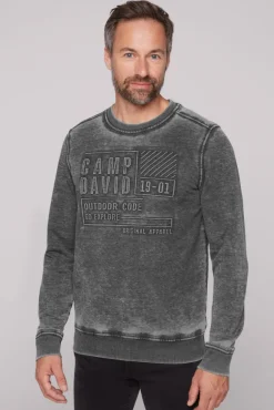 Herren CAMP DAVID & SOCCX Sweatshirt mit Prägedruck