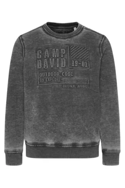 Herren CAMP DAVID & SOCCX Sweatshirt mit Prägedruck