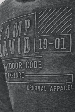 Herren CAMP DAVID & SOCCX Sweatshirt mit Prägedruck